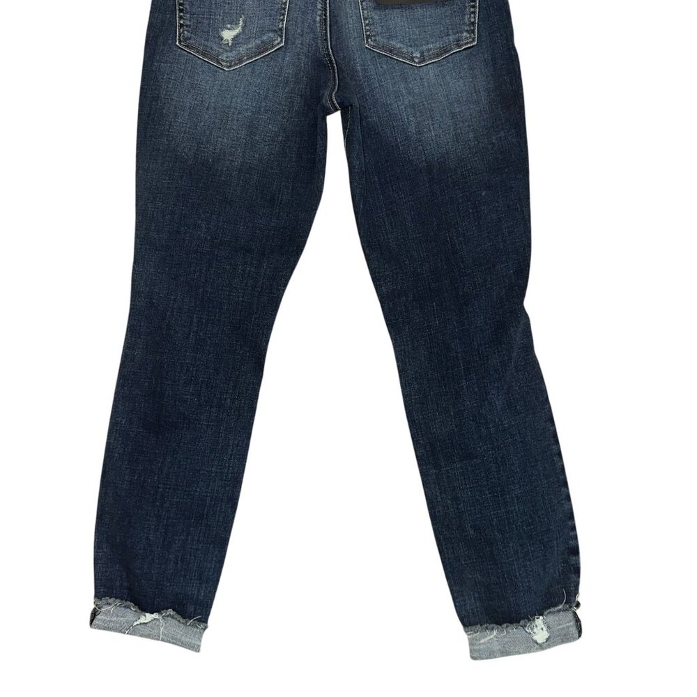 Silver Avery Curvy Skinny Crop Womens Jeans 26 25 High Rise Distressed Frayed - Picture 7 of 7